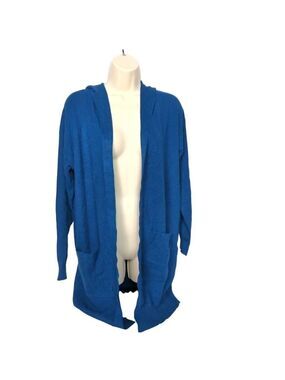 Yibock Women's Knit Cardigan Navy Blue Sweater Small